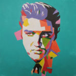 színes portrékép Elvis Presleyről