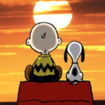 Snoopy a kutyaházon