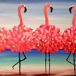 Flamingók állnak
