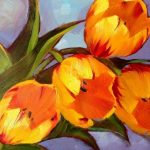 Négy sárga tulipán